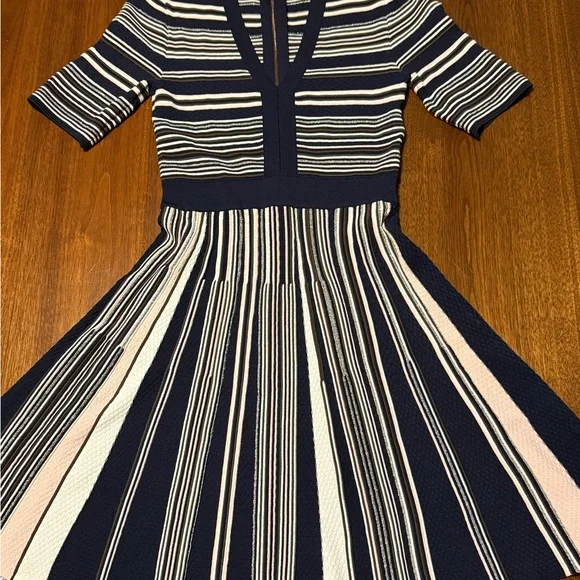 Ted Baker London Striped Dress Skater Dress - Picture 4 of 10